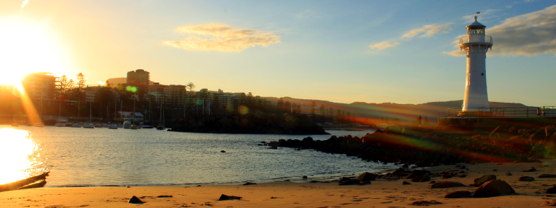 Lighthouse at Wollongong Harbour